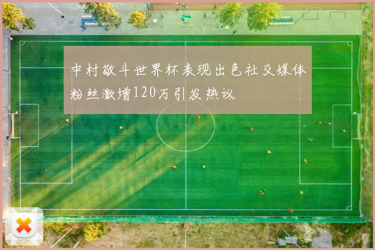 中村敬斗世界杯表现出色社交媒体粉丝激增120万引发热议