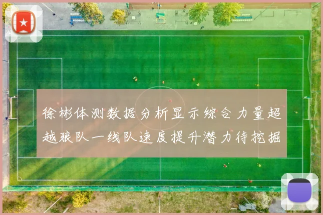 徐彬体测数据分析显示综合力量超越狼队一线队速度提升潜力待挖掘